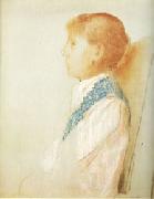 Odilon Redon Madame Odilon Redon in Left Profile oil painting on canvas